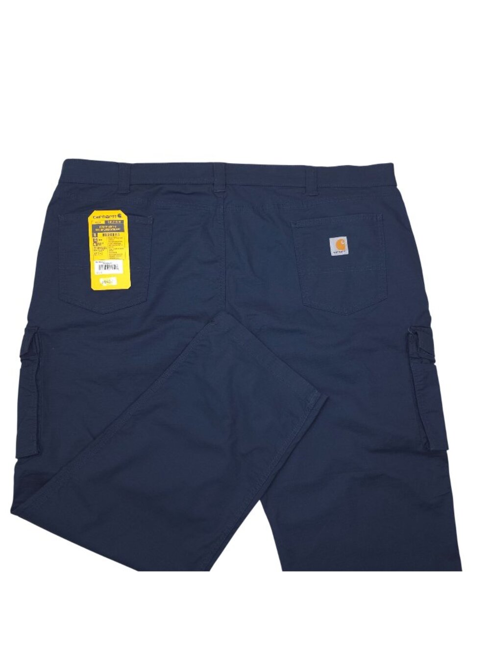Carhartt Mens Force Relaxed Fit Ripstop Cargo Work Pants 54x32 Navy IRREGULAR